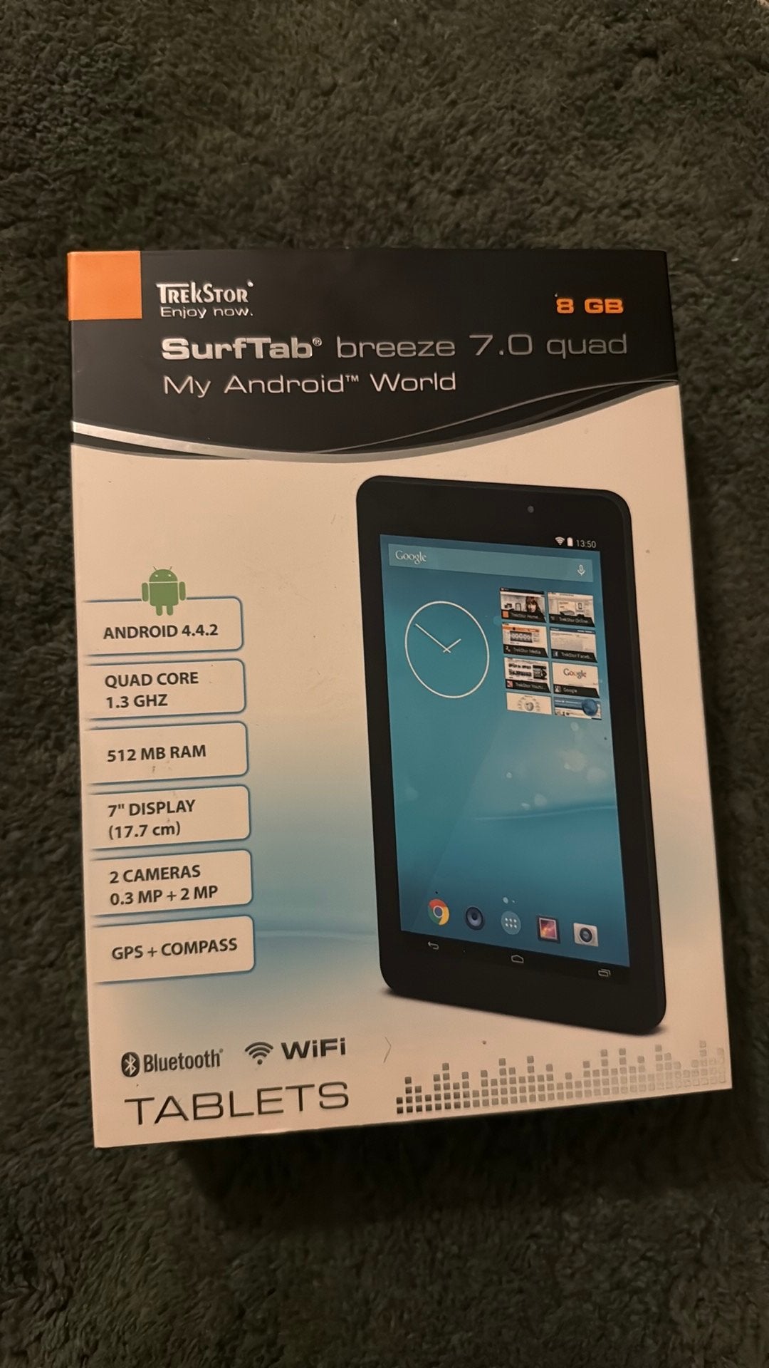 oude android tablet (nieuw in verpakking), Computers en Software, Ophalen, Nieuw, 7 inch of minder, 16 GB