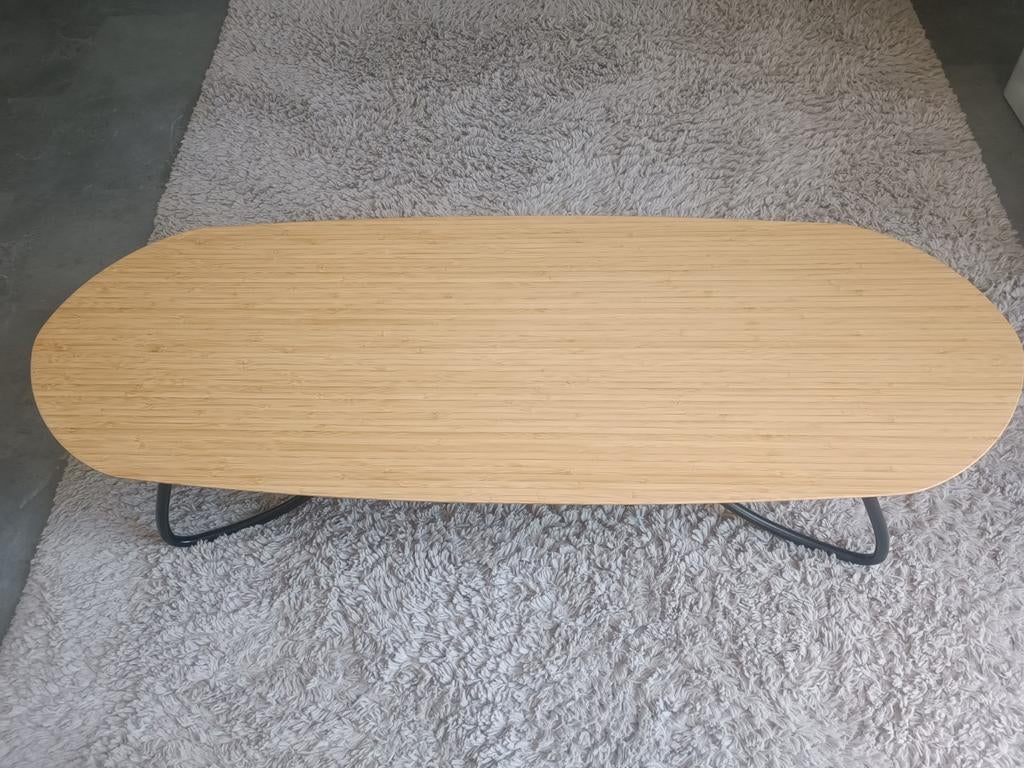 IKEA KÅSEBERGA Salontafel Bamboe Ovaal, Minder dan 50 cm, 100 tot 150 cm, Ophalen of Verzenden, Zo goed als nieuw