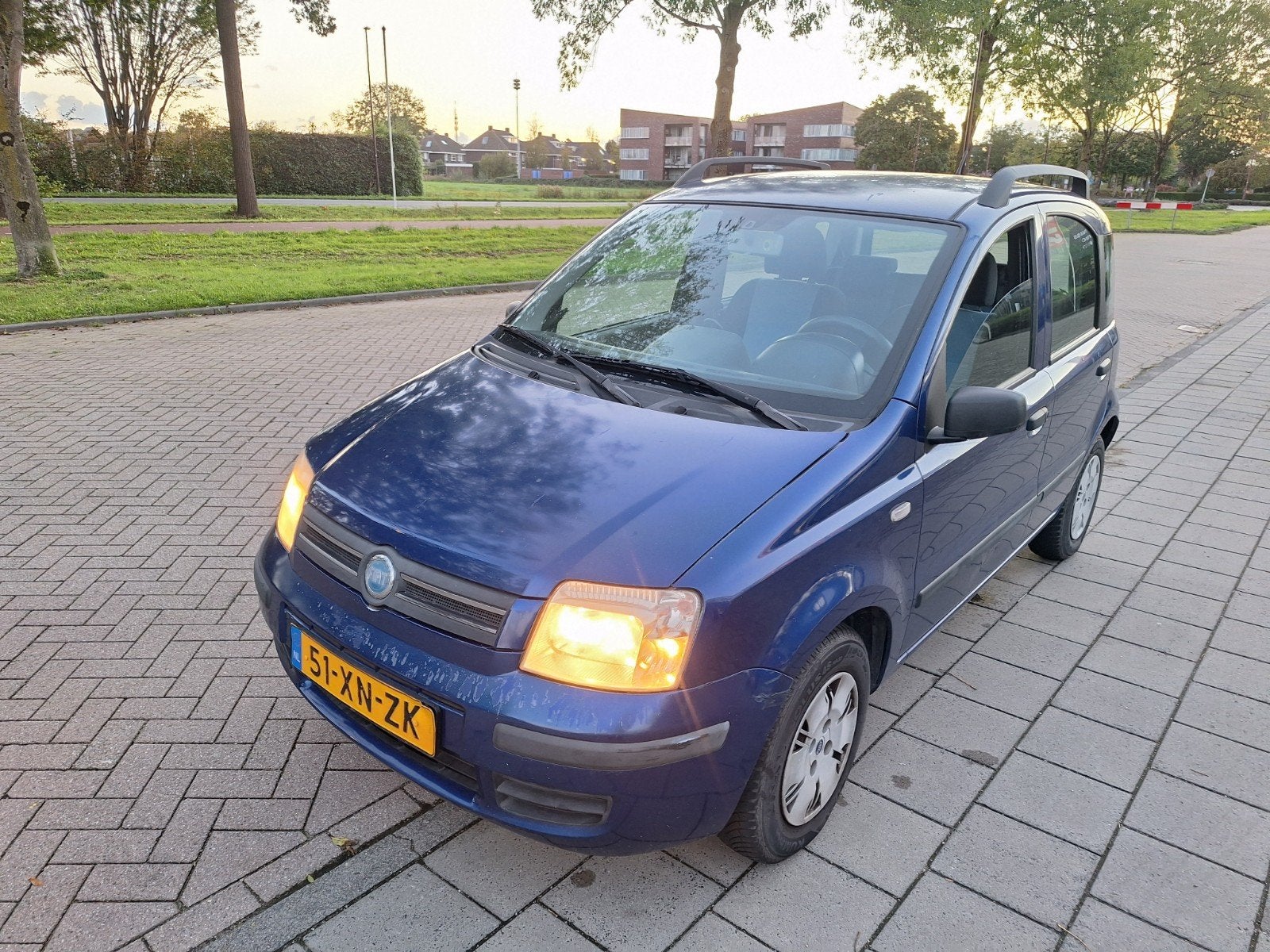 Fiat Panda 1.2 44KW 60PK Bouwjaar 2007 Blauw nw APK, Voorwielaandrijving, Origineel Nederlands, Handgeschakeld, Particulier