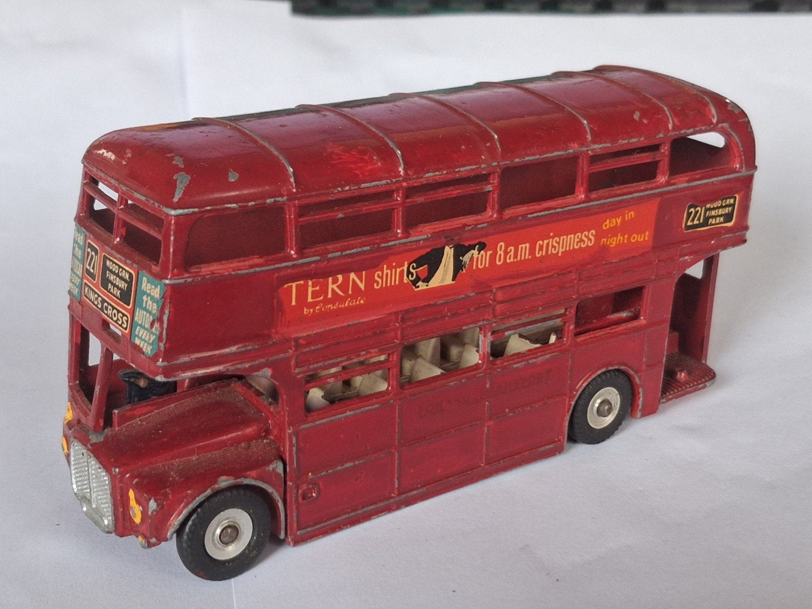 Vintage Dinky Toys Routemaster Bus 289 - Made in England, Ophalen of Verzenden, Gebruikt