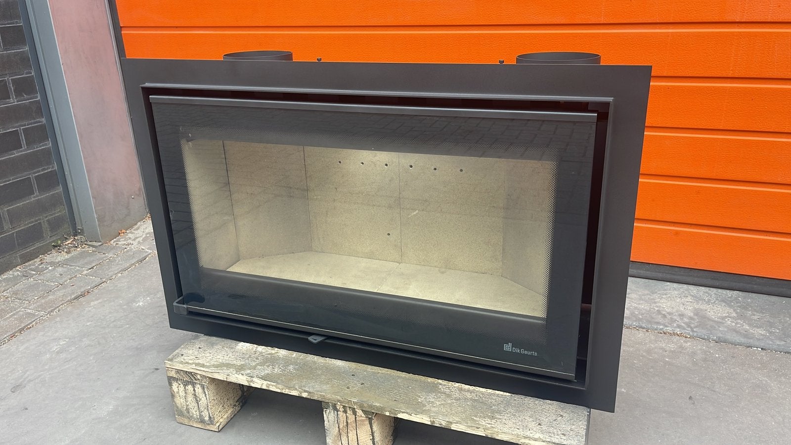 Zgan DIK GEURTS VISION 80 inbouwkachel 8 kw, Huis en Inrichting, Kachels, Ophalen, Houtkachel, Zo goed als nieuw, Inbouw