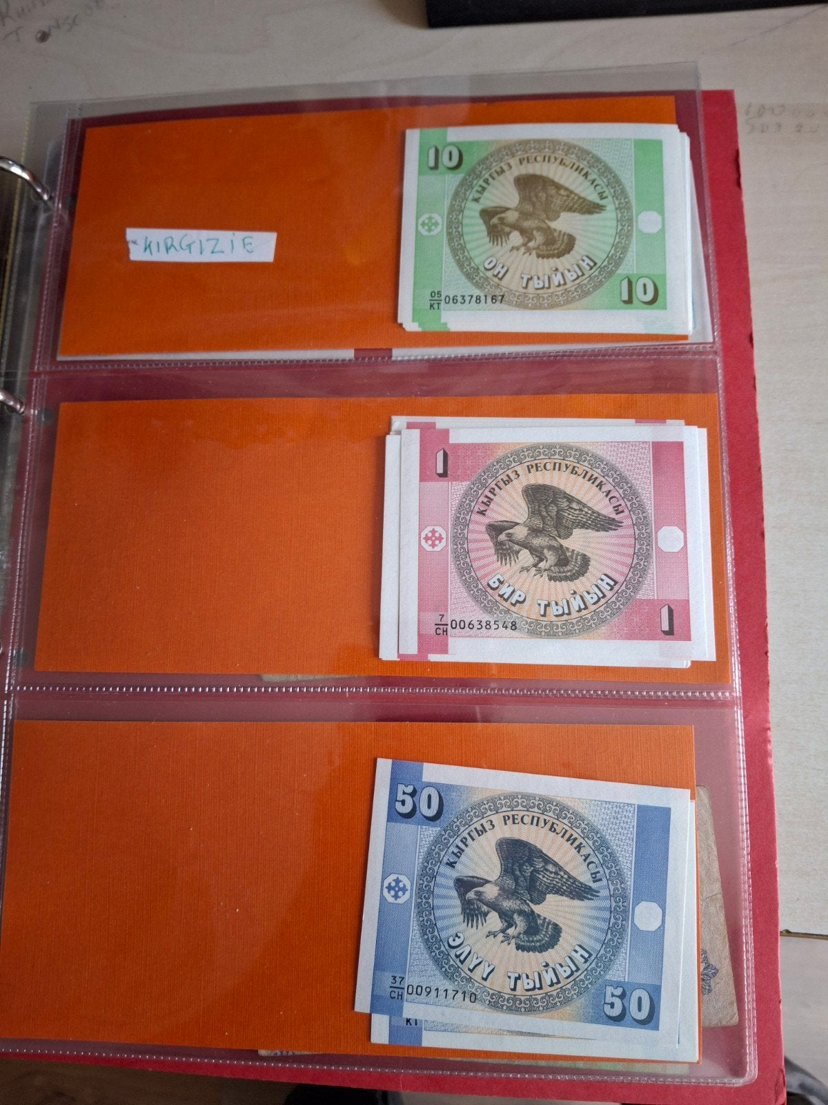 Set van 6 Kirgizische bankbiljetten, Ophalen of Verzenden, Centraal-Azië, Setje