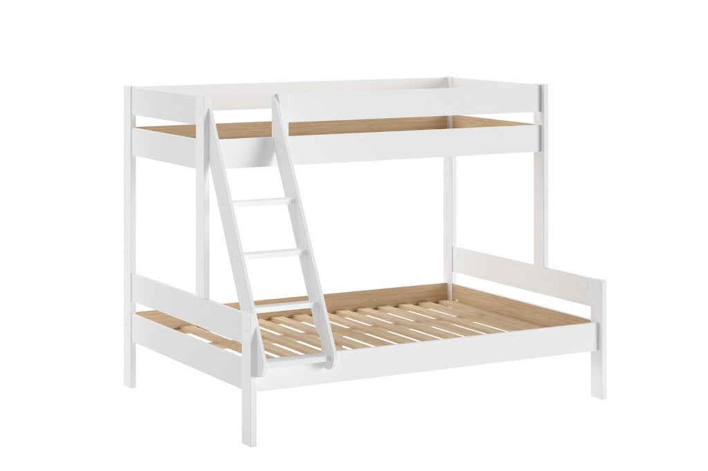 Primo 3-persoons stapelbed - 90x200 - Wit, Niet ingevuld, Niet ingevuld, Niet ingevuld