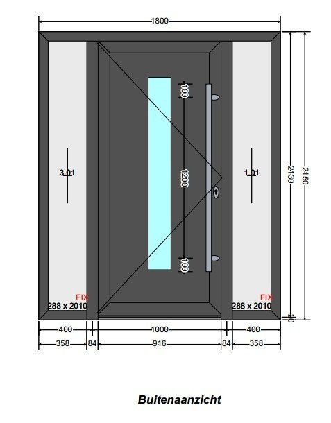 voordeur, Ophalen, Nieuw, Buitendeur, Glas
