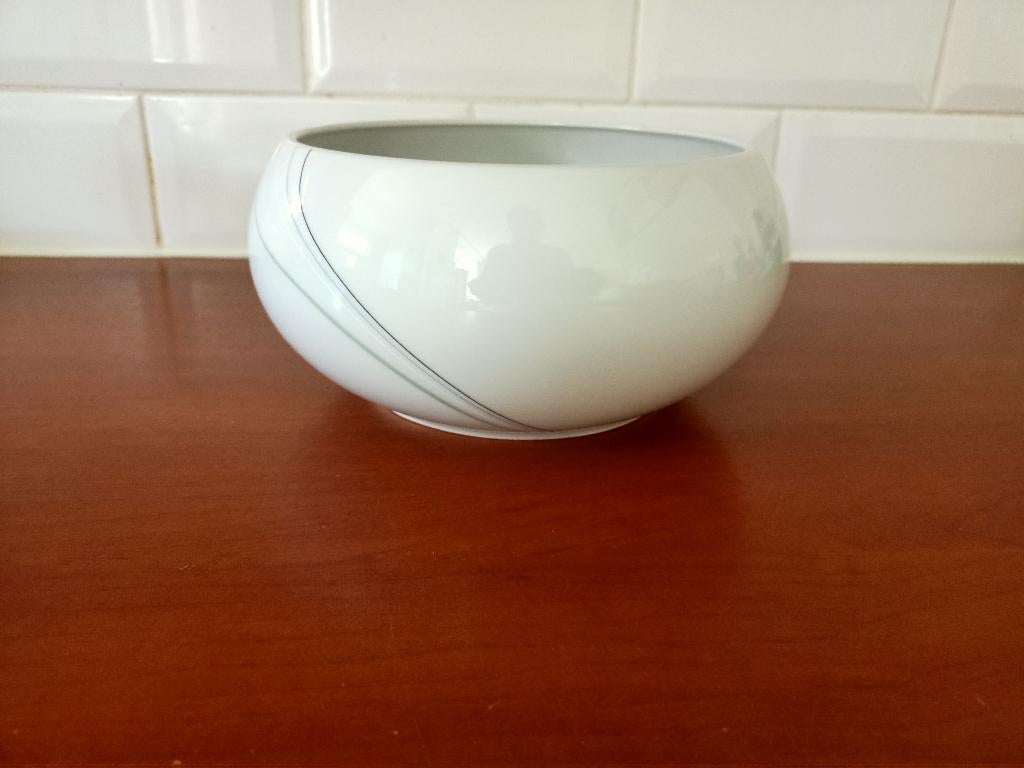 witte plantenbak / bloempot / schaal / pot - nieuw, Ophalen, Rond, Aardewerk, Binnen