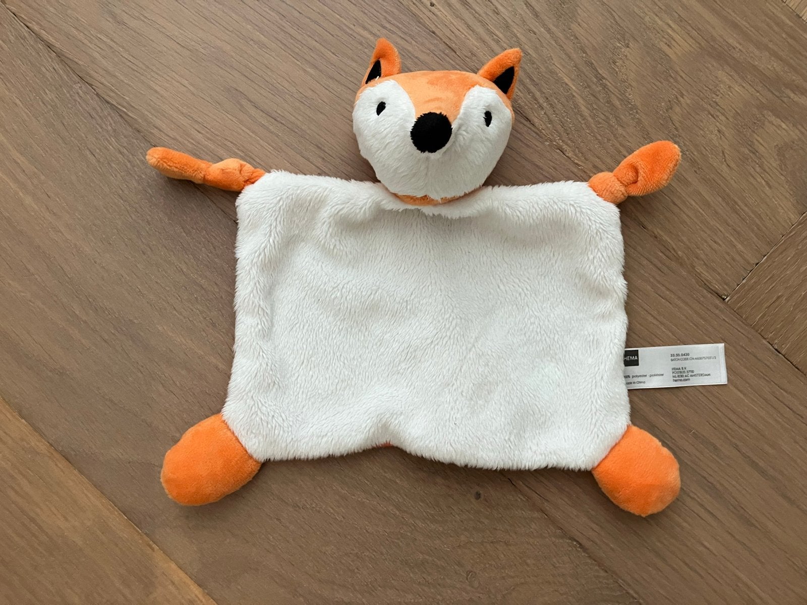 Hema knuffeldoekje vos nieuw, Oranje, Hema, Ophalen of Verzenden, Zo goed als nieuw