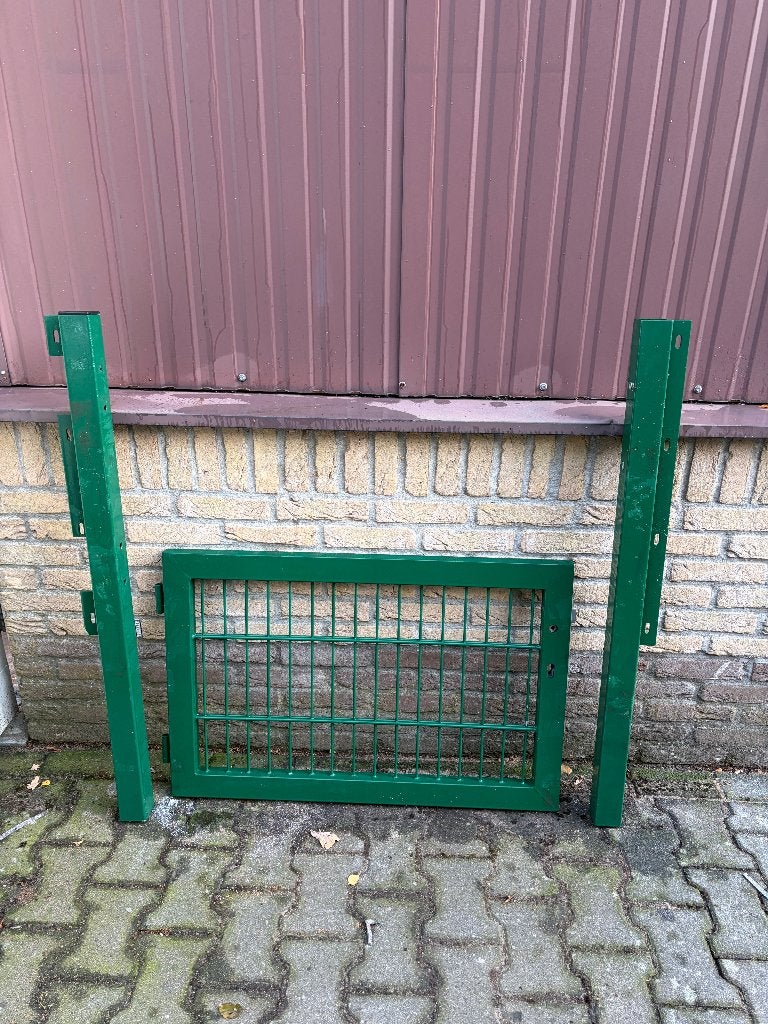 2e keus groene enkele tuinpoort incl. 2 palen – RAL6005, Tuin en Terras, Ophalen, Minder dan 100 cm, Zo goed als nieuw, Minder dan 100 cm