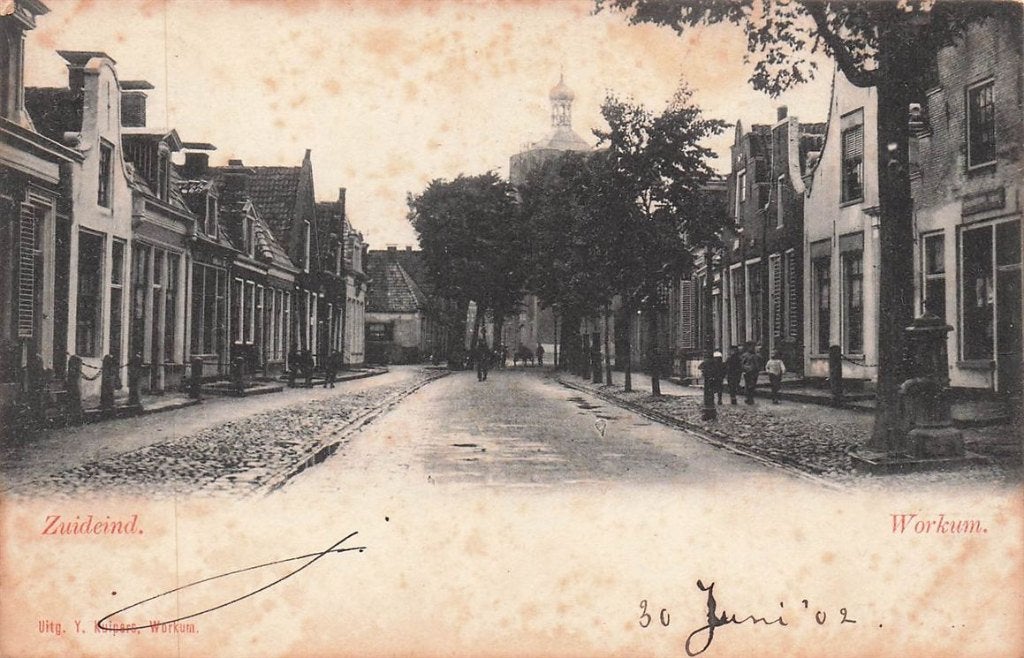 703-441-035 Workum Zuideind, Verzamelen, Ophalen of Verzenden, Voor 1920, Friesland