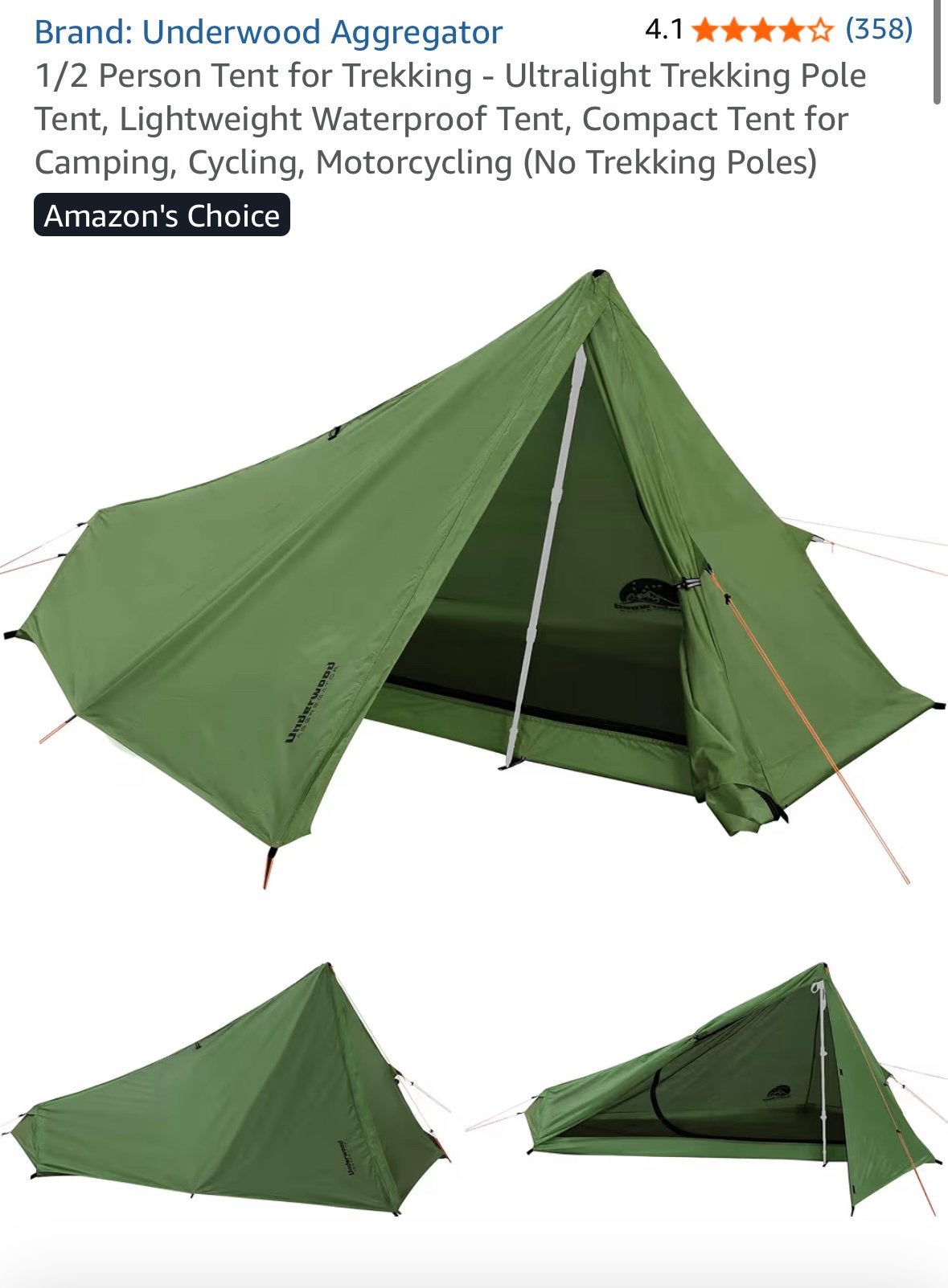 1 Person Ultralight Tent for backpacking/bikepacking, Caravans en Kamperen, Tenten, Ophalen of Verzenden, Nieuw