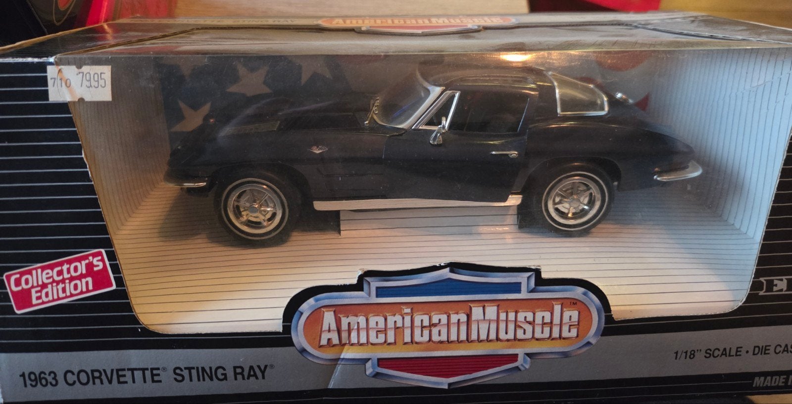 1963 Corvette Sting Ray -American Muscle Collector's Edition, Hobby en Vrije tijd, Ophalen, Zo goed als nieuw, Auto, ERTL