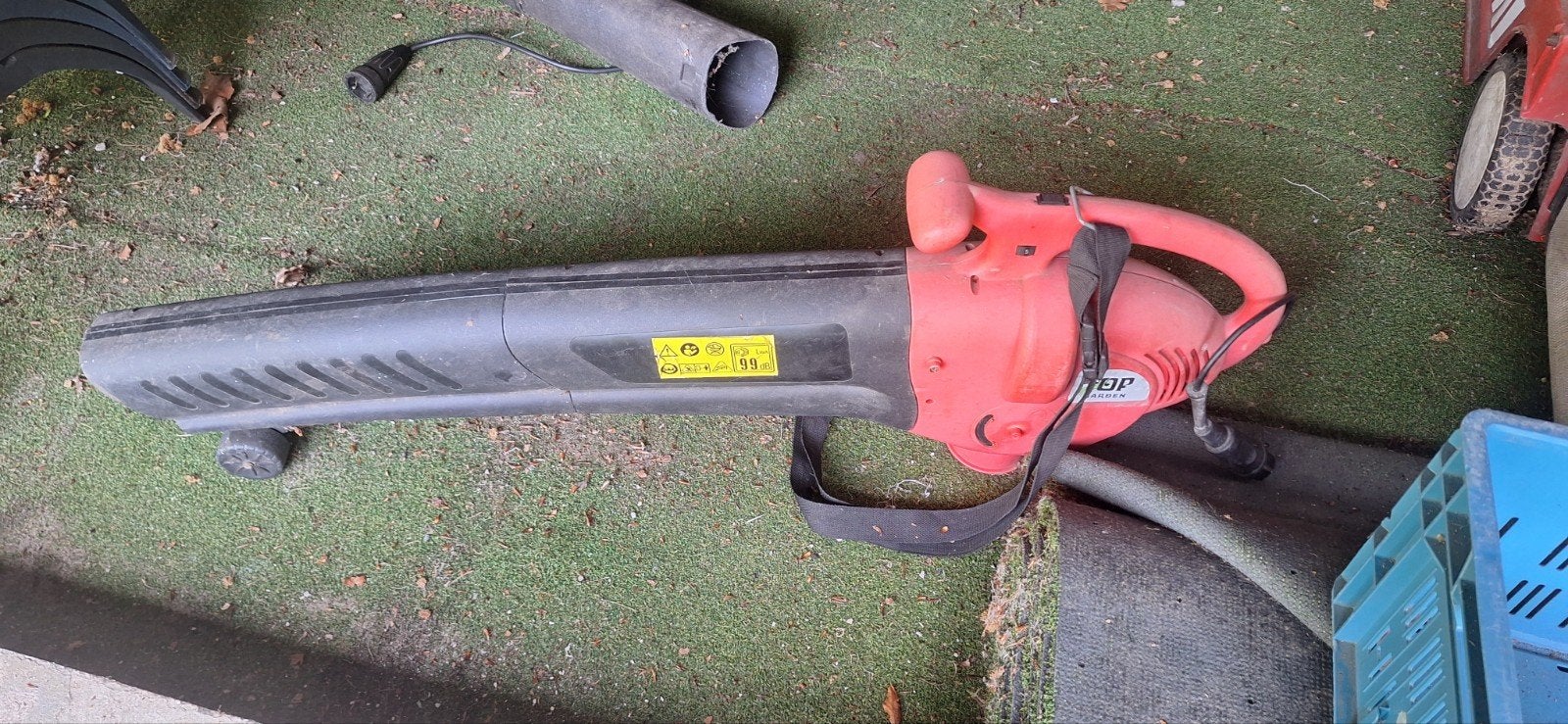Top Garden Bladblazer/Bladzuiger 2400W, Ophalen, Gebruikt, Met opvangzak, Handgedragen