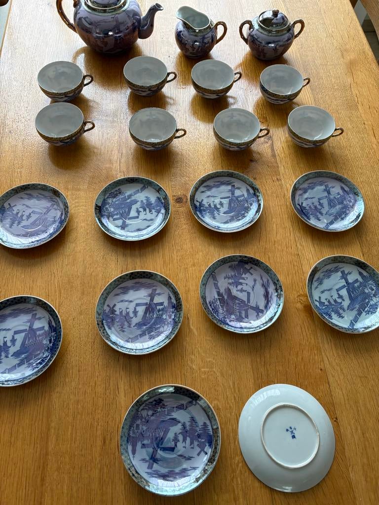 Japans AritaYaki porseleinen thee servies, Ophalen