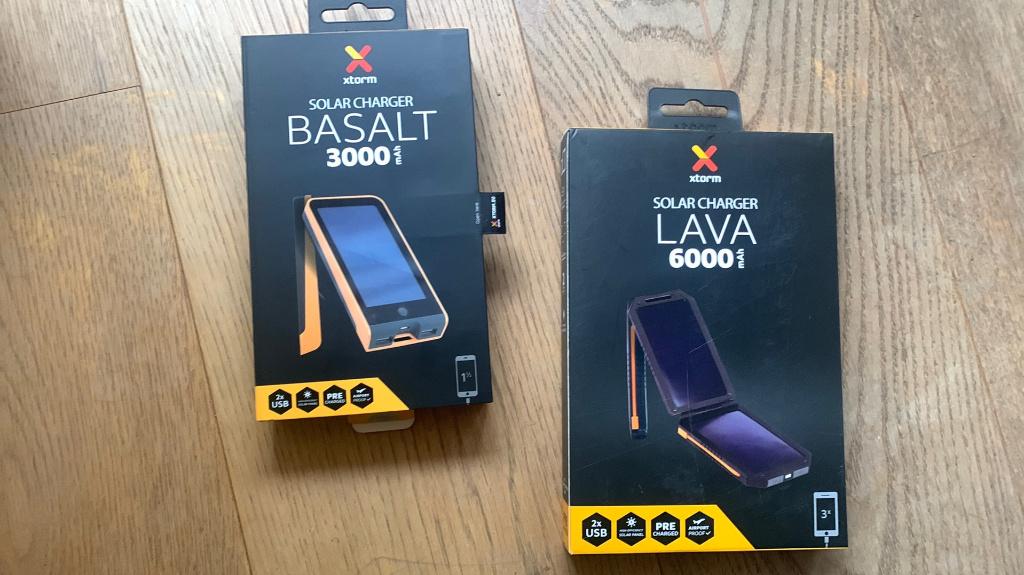 Xtorm Solar charger Basalt 3000 & Lava 6000 mhA - powerbank, Caravans en Kamperen, Camper-accessoires, Zo goed als nieuw, Ophalen of Verzenden