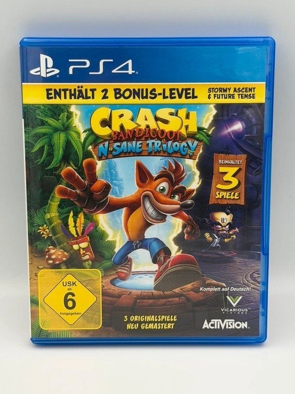 Crash Bandicoot N. Sane Trilogy PS4 PlayStation 4 PAL, Avontuur en Actie, 1 speler, Sony, Ophalen of Verzenden