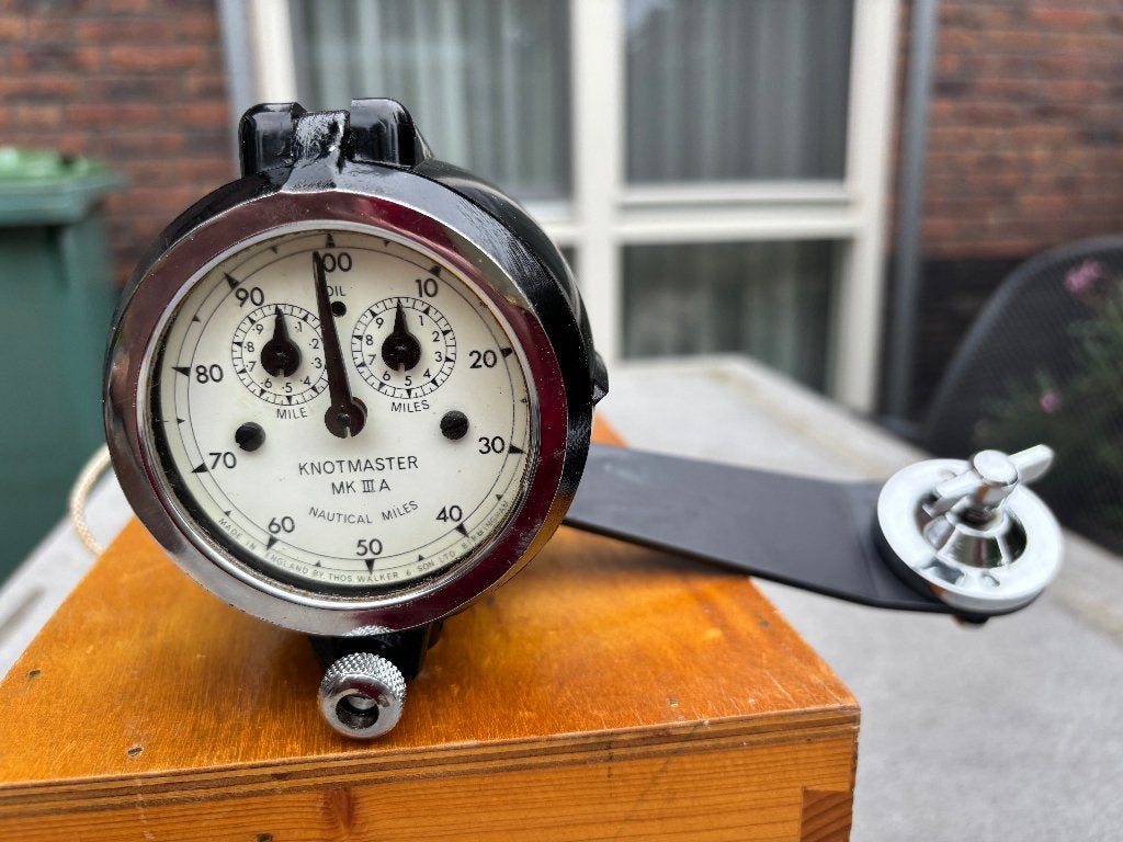 Walker log Knotmaster Mark IIIA in originele kist, Ophalen