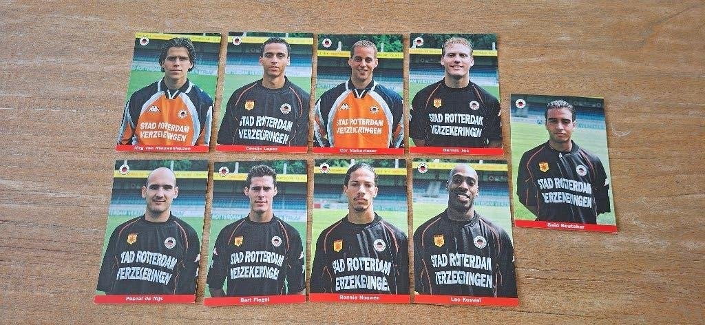Spelerskaart; 9x Excelsior Rotterdam, Verzamelen, Ophalen of Verzenden, Nieuw, Overige binnenlandse clubs, Spelerskaart