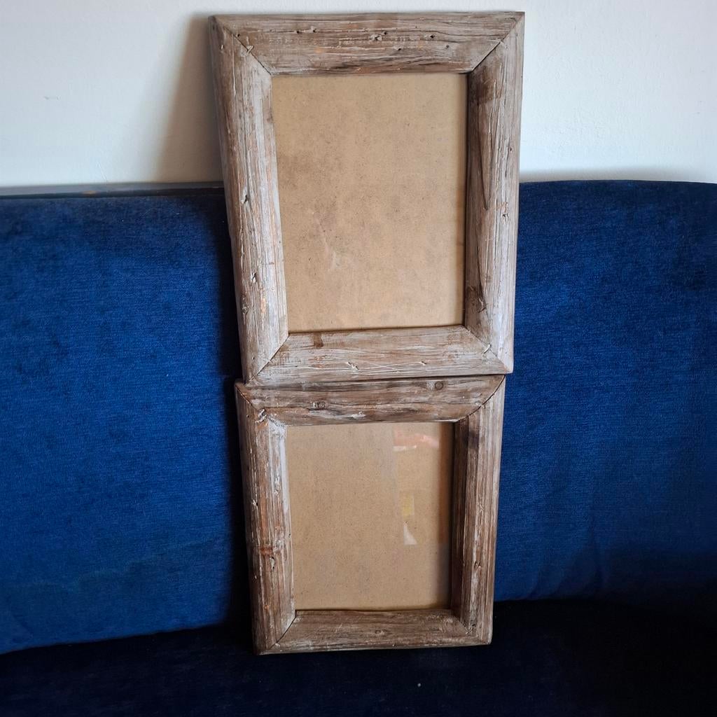 Fotolijsten 2x PTMD,massief  hout, Ophalen of Verzenden, Hout