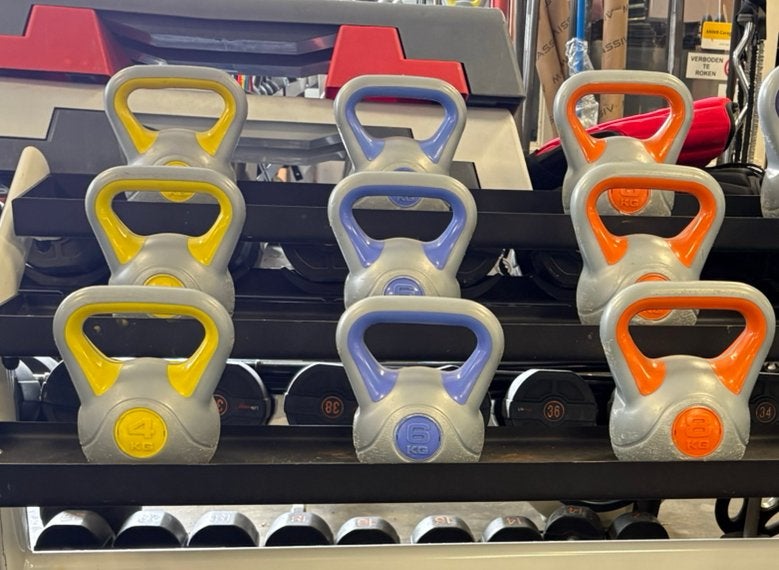 Kettlebells 1 x 4-6-8 kg kettlebell gewichten, 4-6-8 kg, Gebruikt, Gewichten, Ophalen of Verzenden