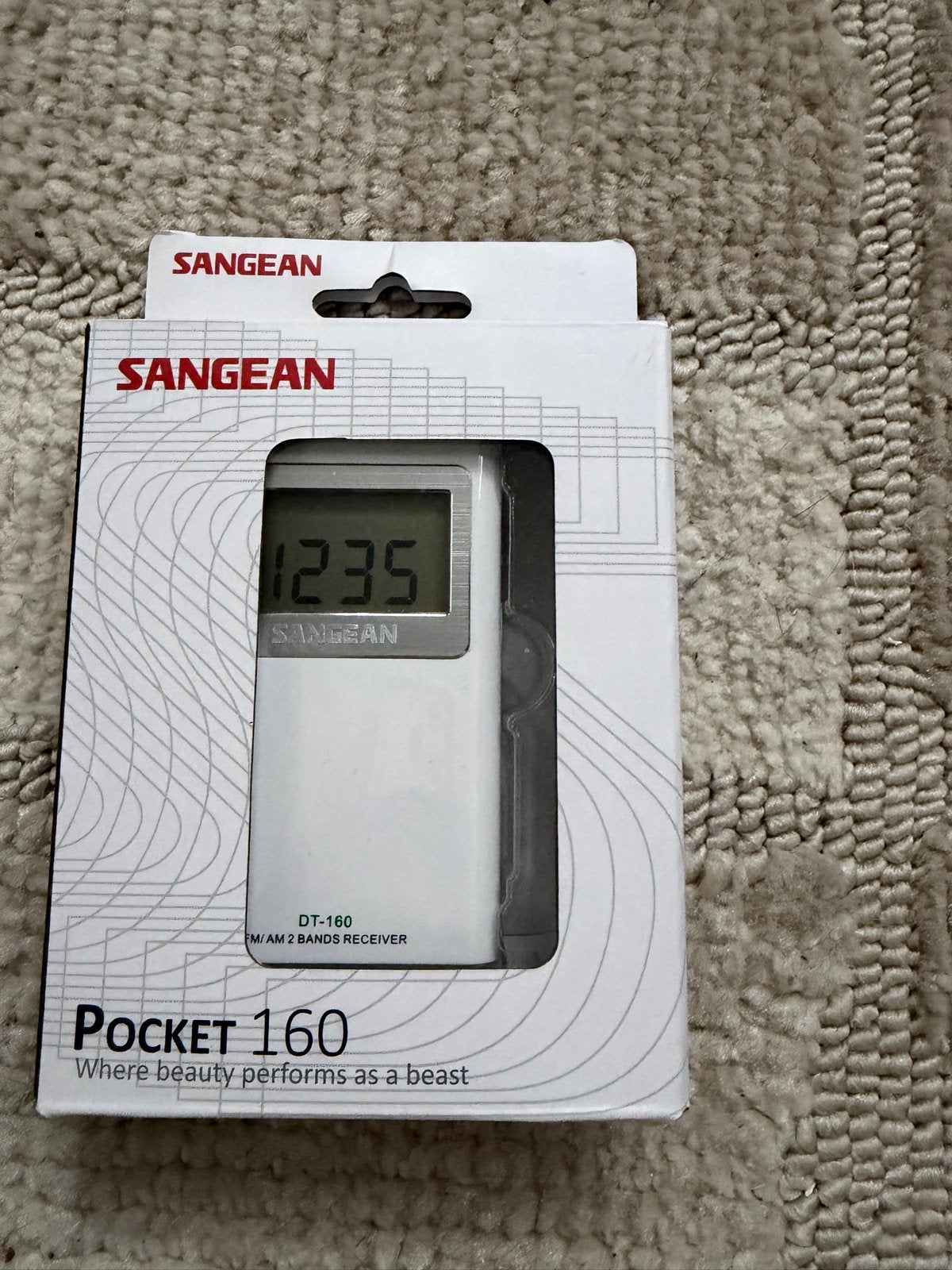 Sangean Pocket 160 DT-160 FM/AM 2 Bands Receiver, Ophalen of Verzenden, Nieuw, Radio