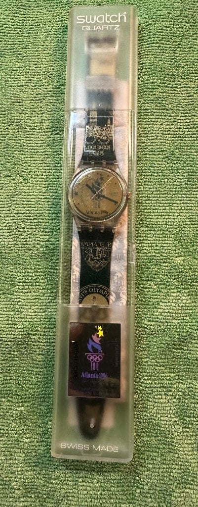 Swatch Atlanta 1996 Olympische Spelen Horloge, Sieraden, Tassen en Uiterlijk, Horloges | Heren, Kunststof, Polshorloge, Swatch