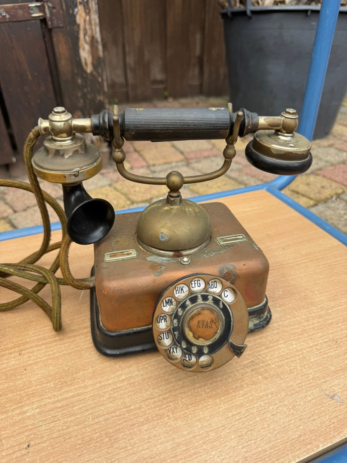 Antieke vintage draaitelefoon, Telecommunicatie, Ophalen, Zo goed als nieuw