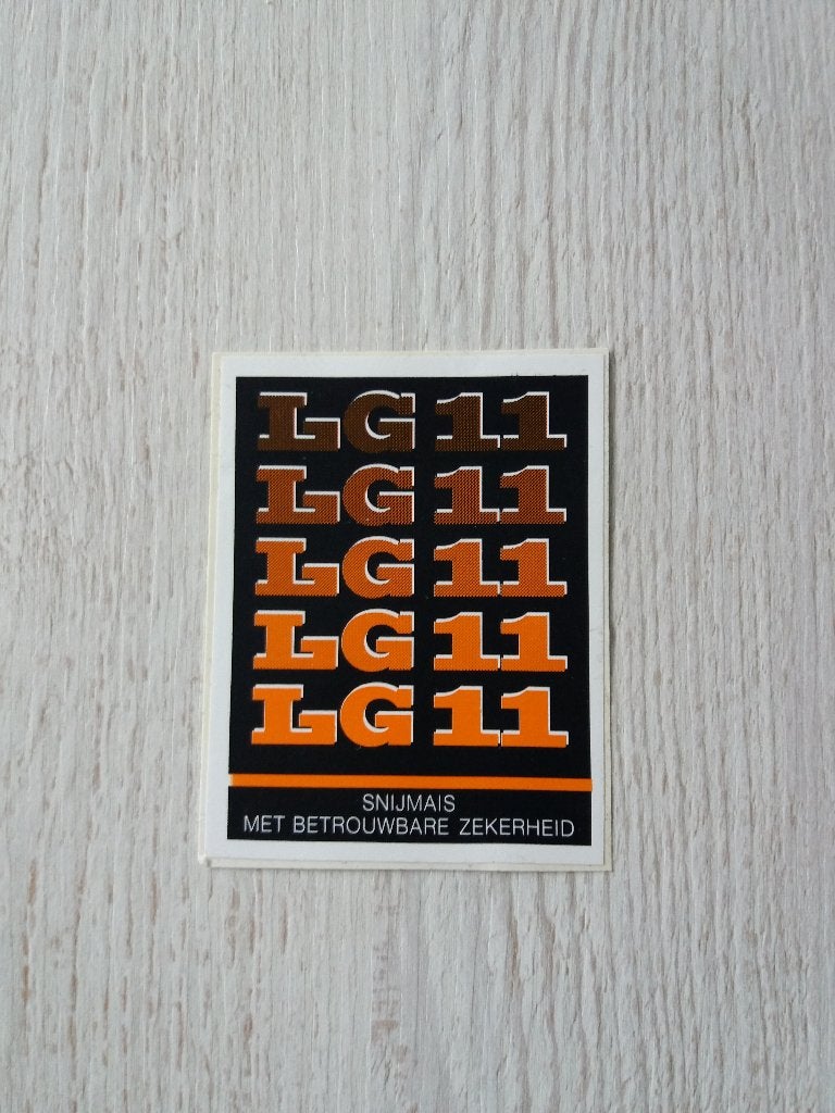 sticker LG11 snijmais met betrouwbare zekerheid, Ophalen of Verzenden, Zo goed als nieuw, Overige typen