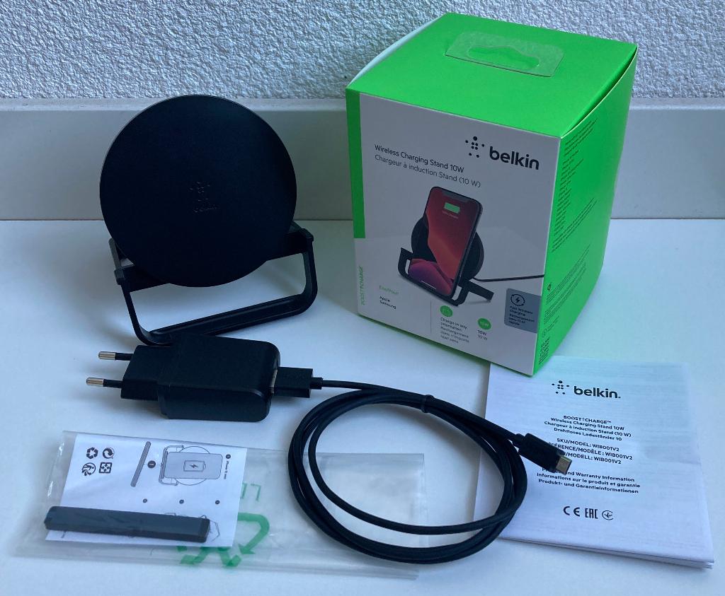 Belkin Draadloze smartphone oplader(WIB001, 10W/Qi/BC|zwart), Telecommunicatie, Mobiele telefoons | Telefoon-opladers, Universeel