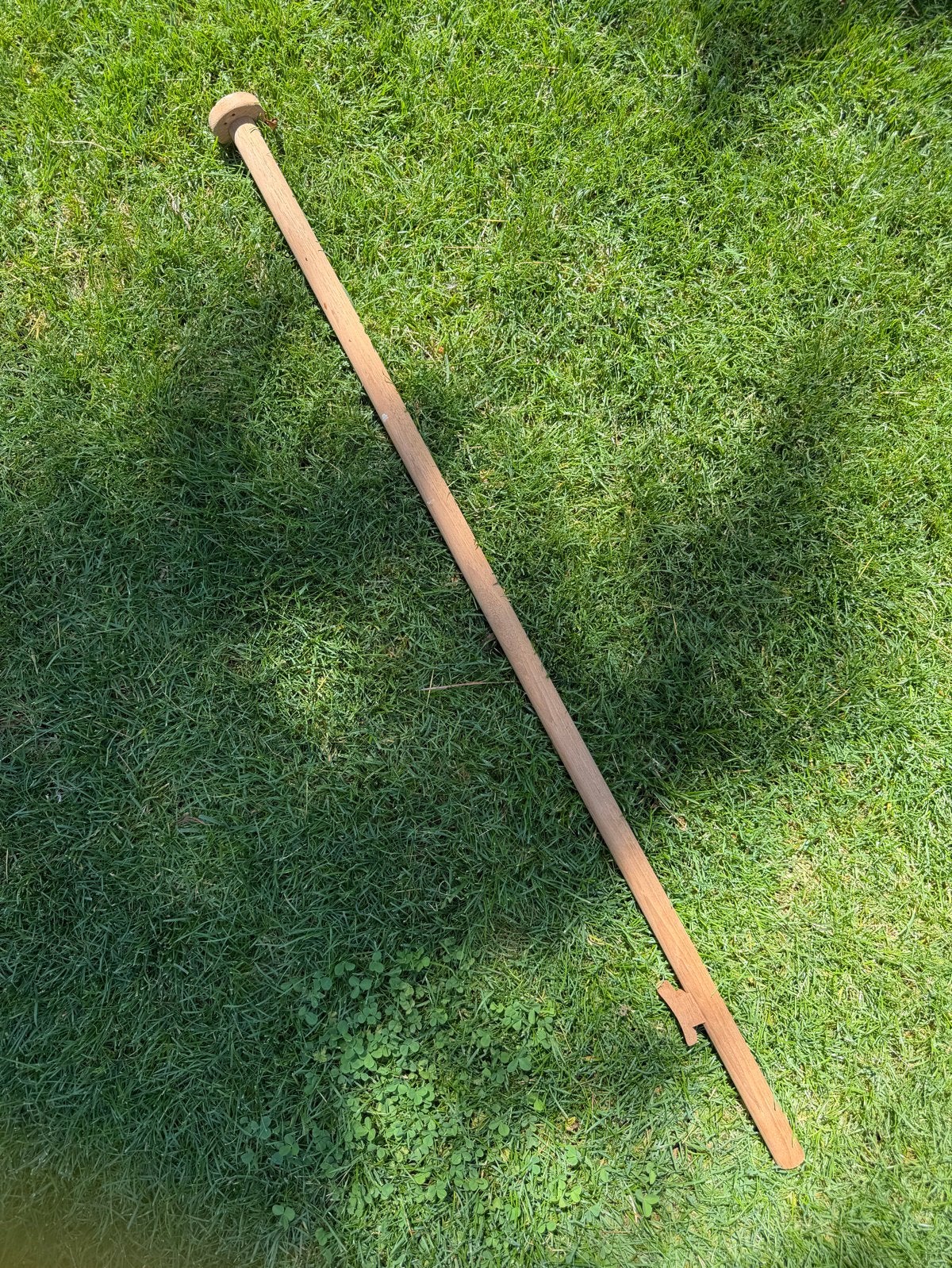 Vlaggenstok, teak 100cm, Ophalen of Verzenden, Zo goed als nieuw