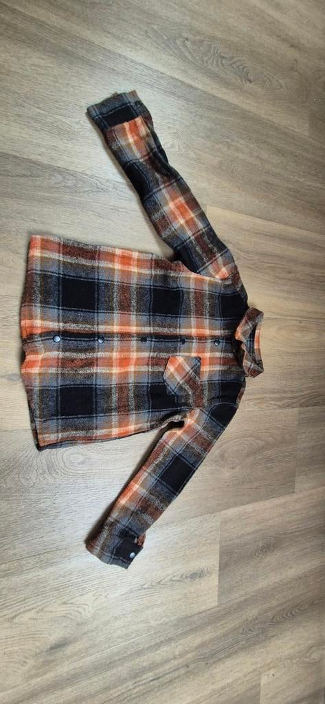 Leuke houthakkers blouse/overhemd, maat 122/128, Kinderen en Baby's, Zeeman, Gebruikt, Overhemd of Blouse, Ophalen of Verzenden