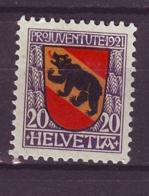 Zwitserland Mi 173 ongebruikt met gom en (rest) *plakker, Ophalen of Verzenden