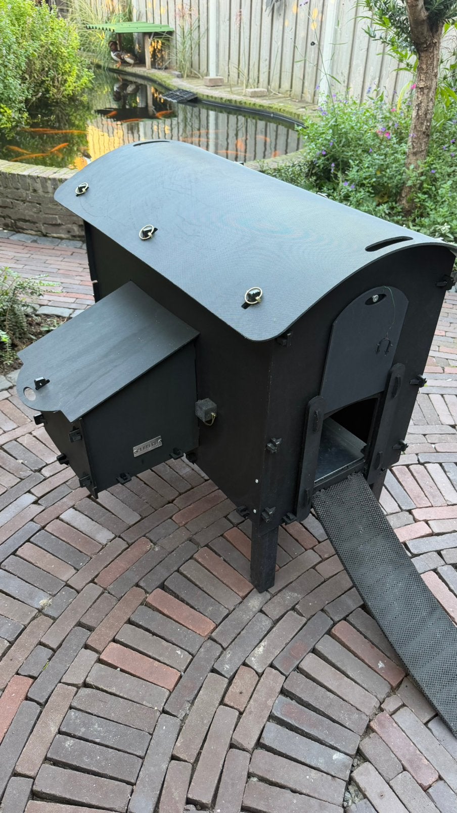 Pluverdi kunstof kippenhok type ‘Amsterdam’, Ophalen, Zo goed als nieuw, Kippenhok of Kippenren