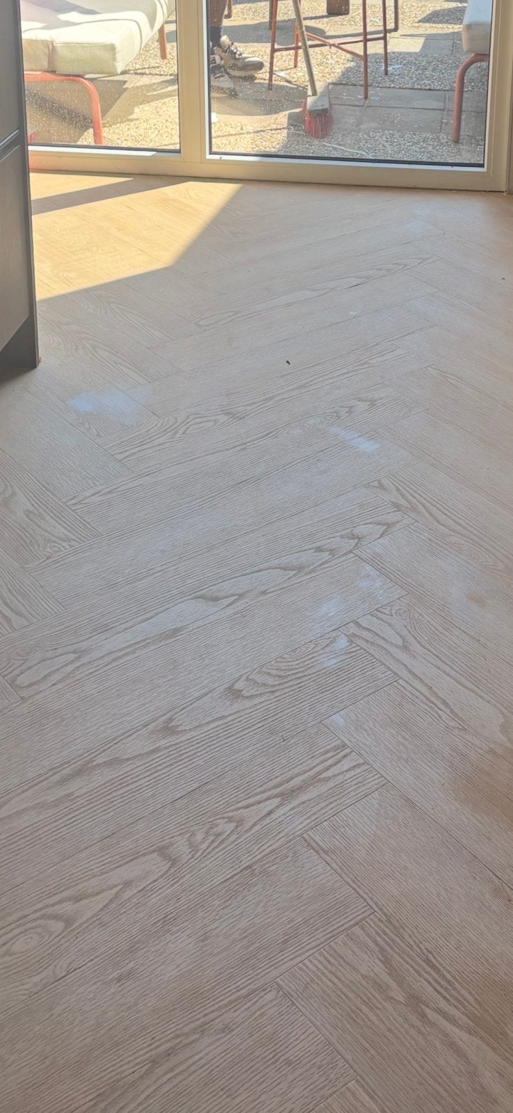 Pvc visgraat plak, Ophalen, Zo goed als nieuw, 75 m² of meer, Overige typen