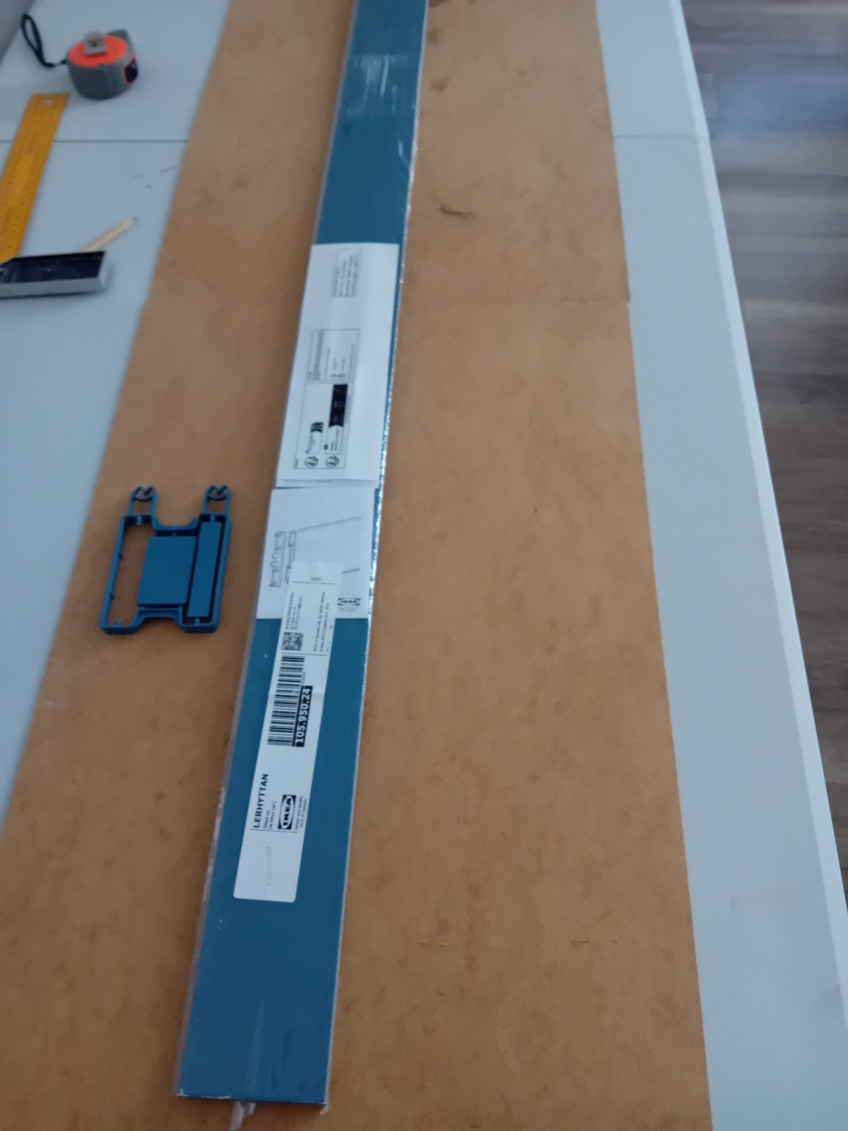 Lerhyttan keukenplint 191 cm x 8 cm, Ophalen, Blauw, 150 tot 200 cm, Nieuw