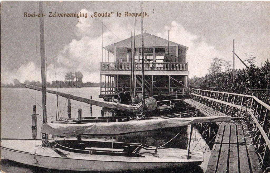 Reeuwijk, Roe- en Zeilvereniging Gouda. 6725, Verzamelen, Verzenden, 1920 tot 1940, Ongelopen, Zuid-Holland