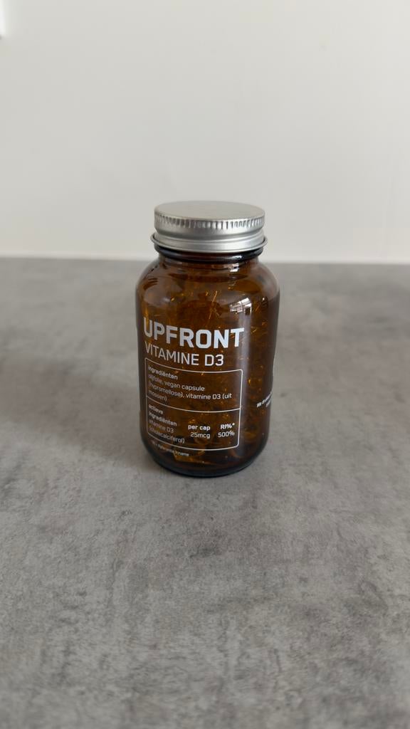 UPFRONT Vitamine D3 Capsules 25 MG Nieuw 60 stuks, Ophalen of Verzenden, Nieuw, Overige typen