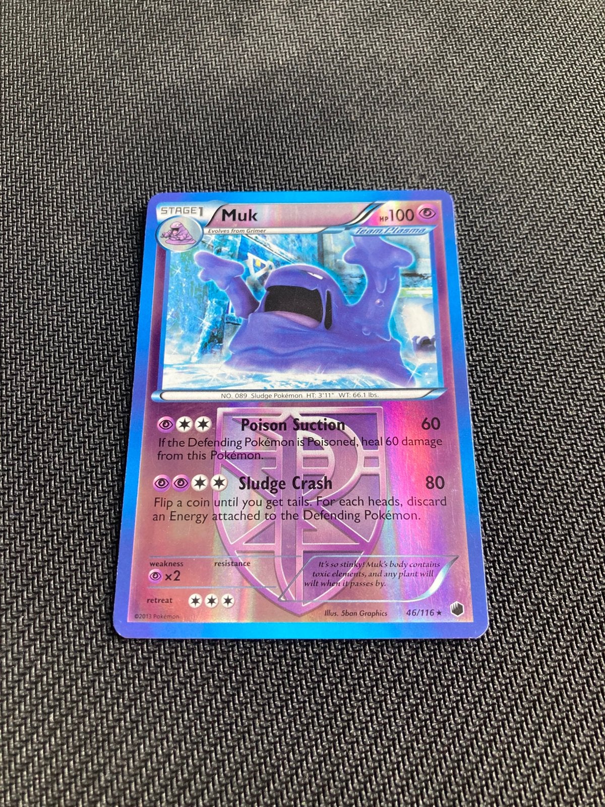 Pokemon kaart Muk Reverse Holo, Ophalen of Verzenden, Zo goed als nieuw