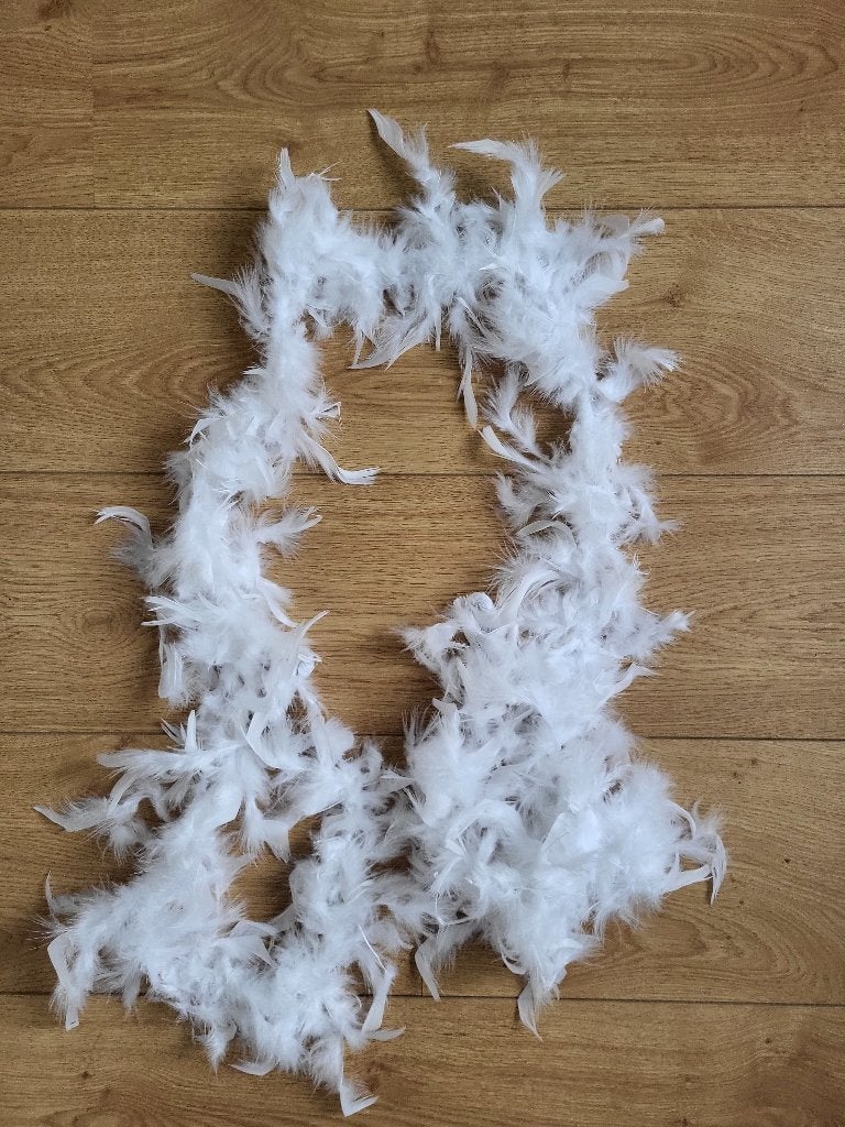 Witte boa (veren), Kleding | Dames, Ophalen of Verzenden, Nieuw, Sjaal