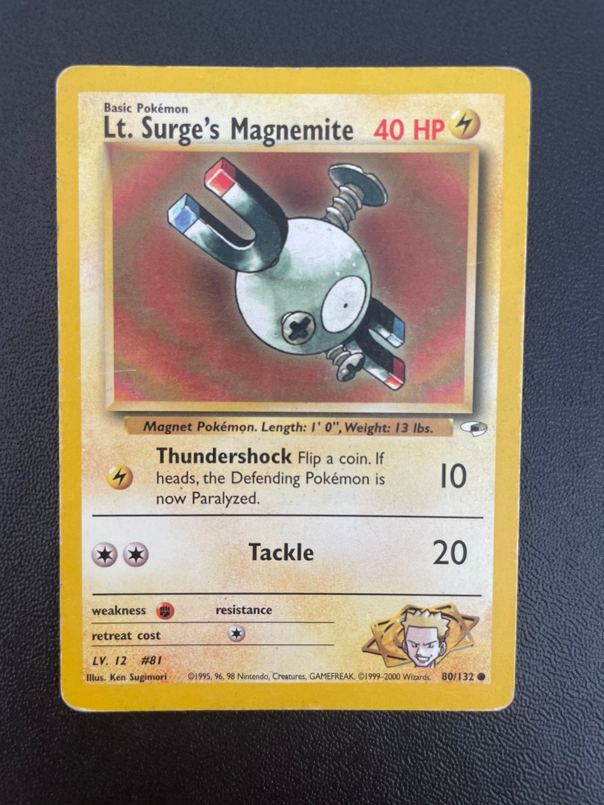 Lt. Surge’s Magnemite 80/132 Gym Heroes, Ophalen of Verzenden, Zo goed als nieuw