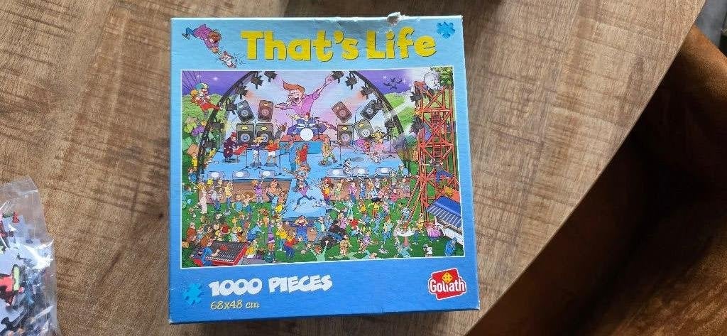Thats life puzzel 1000 stukjes Nieuw, Ophalen of Verzenden, 500 t/m 1500 stukjes, Nieuw