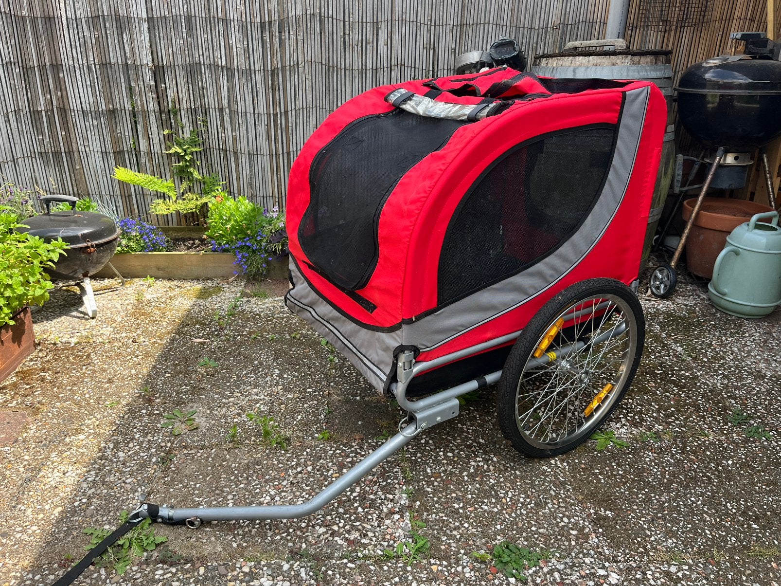 Hondenfietskar 75x60x50, Dieren en Toebehoren, Honden-accessoires, Ophalen of Verzenden, Zo goed als nieuw, Hondenfietskar