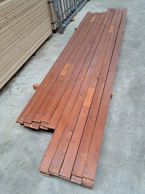 houten latten 8x280/350 cm, hout, lambrisering, vuren lat, Ophalen, Gebruikt, 250 cm of meer, Planken