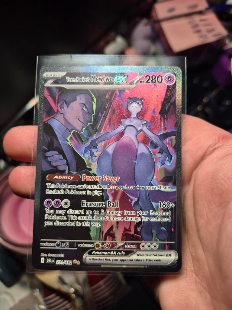 Mewtwo destined rivals, Ophalen of Verzenden, Zo goed als nieuw, Losse kaart, Foil