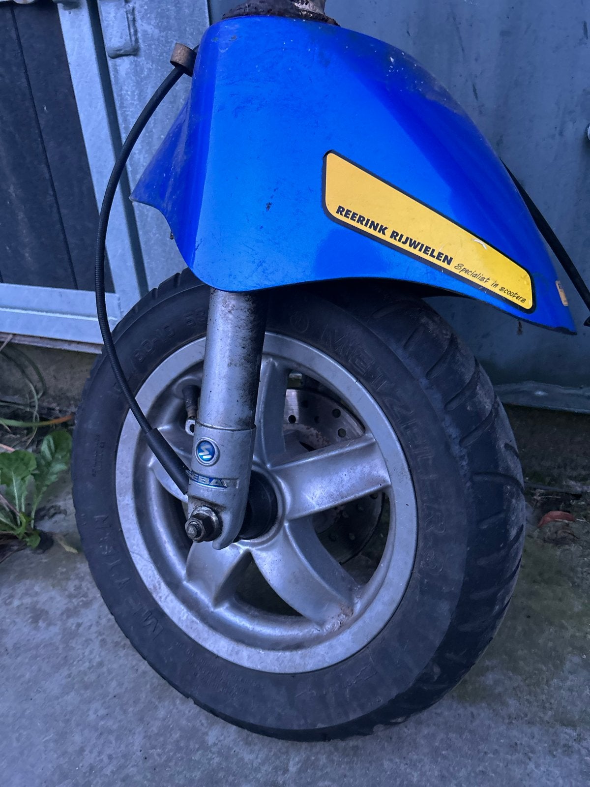 Piaggio Zip Sebac voorvork met spatbord en velg, Fietsen en Brommers, Ophalen of Verzenden, Gebruikt, Overige typen, Piaggio