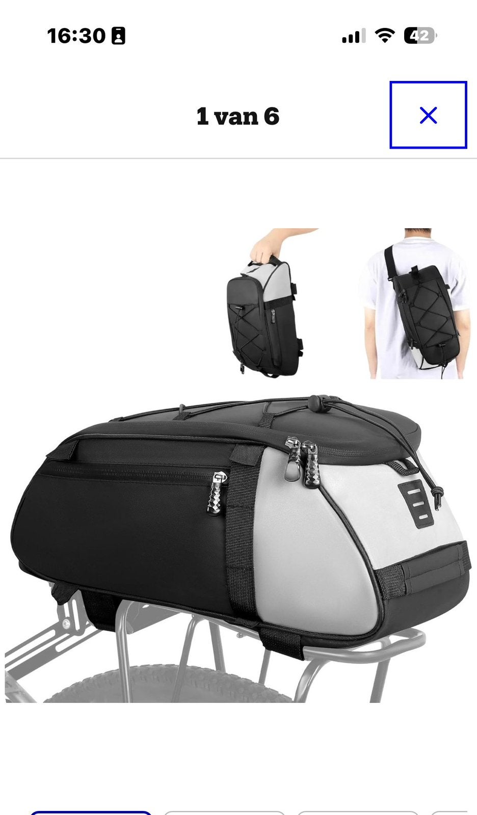 Fietstas 12 ltr - nieuw!!!, Fietsen en Brommers, Ophalen of Verzenden, Nieuw