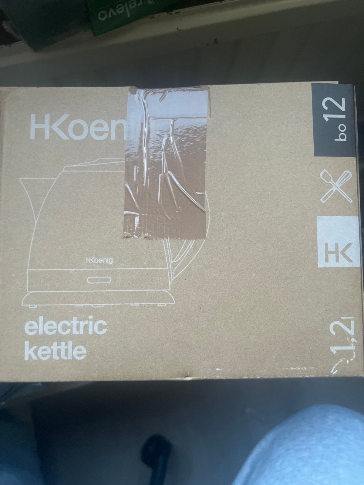 H.Koenig BO12 Waterkoker - Nieuw in doos, 1 tot 2 liter, Ophalen, Nieuw