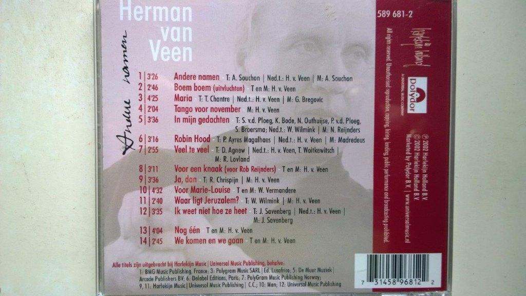 Herman van Veen - Andere Namen, Ophalen of Verzenden, Zo goed als nieuw, Pop