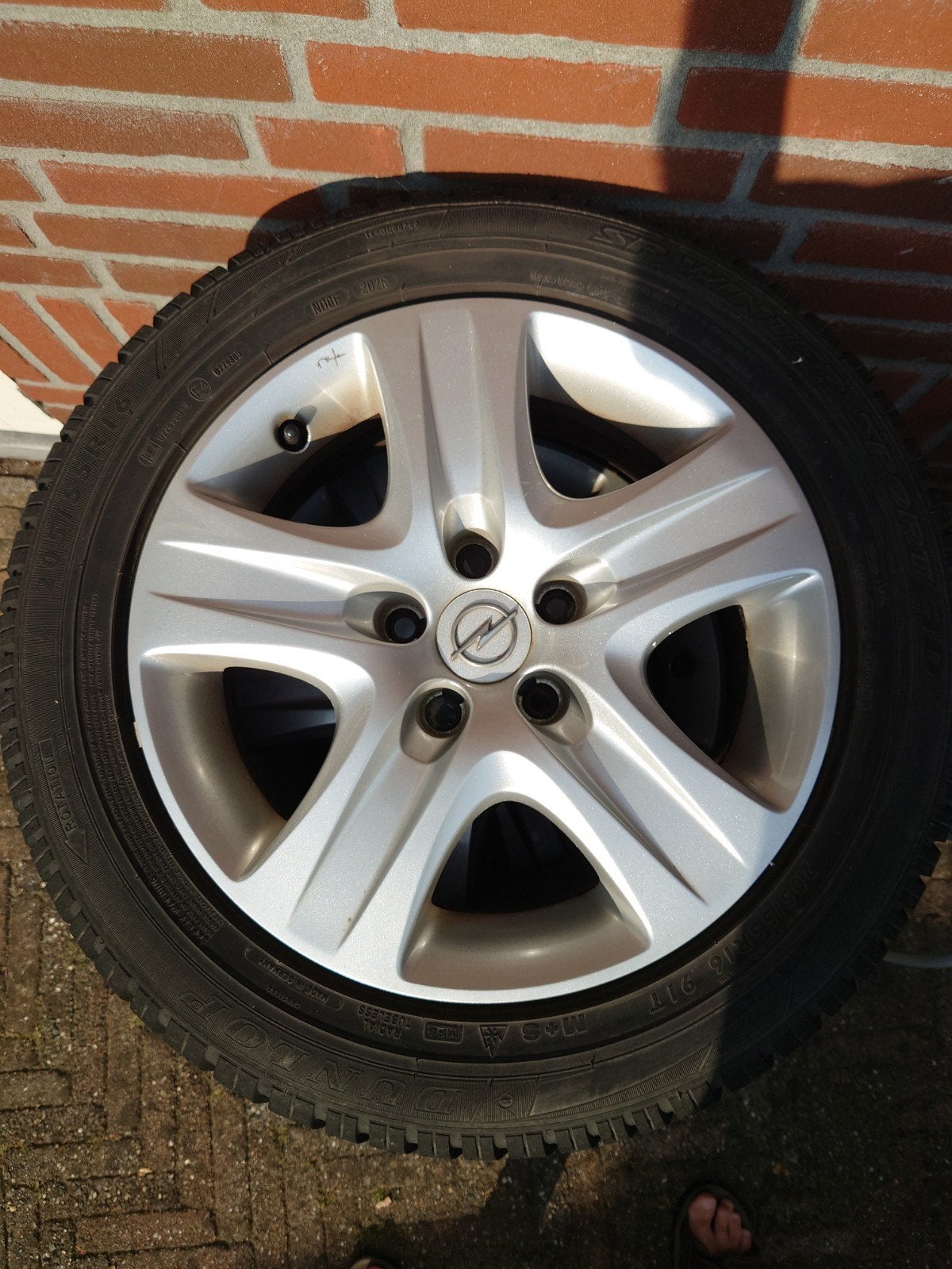 Opel 195/65R15 Winterbanden met Velgen, Ophalen, Gebruikt