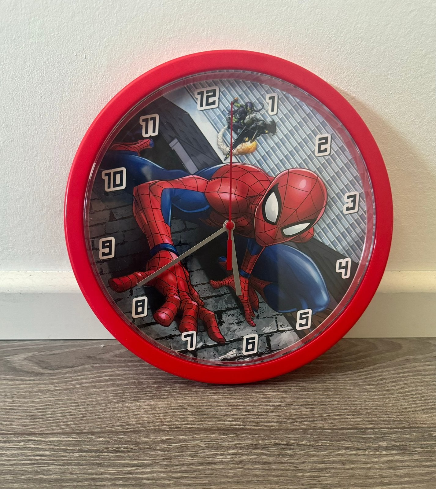 Klok Spiderman als nieuw, Ophalen, Zo goed als nieuw, Wandklok