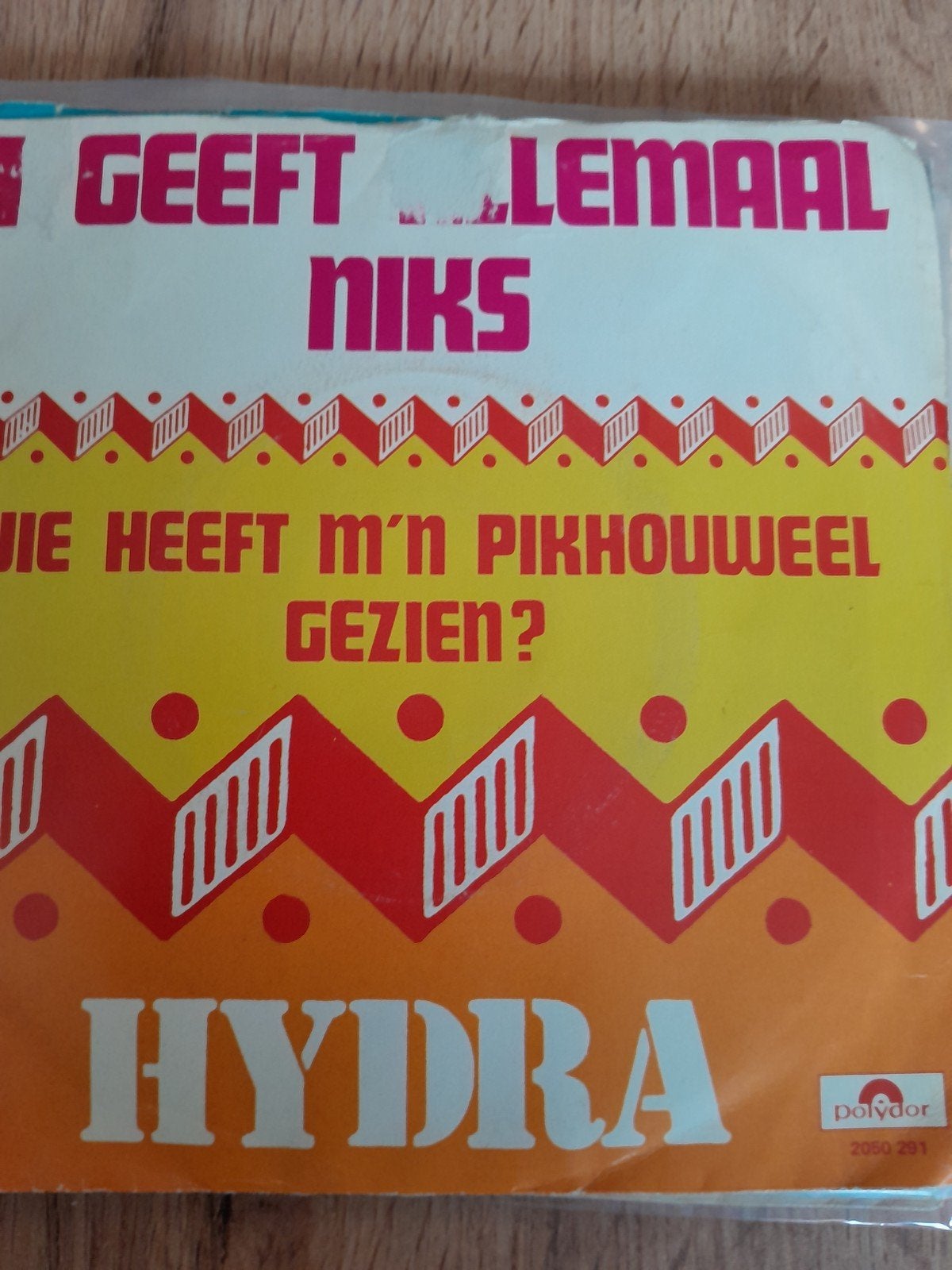 hydra 7 inch t geef allemaal niks, Ophalen of Verzenden, Zo goed als nieuw, Nederlandstalig