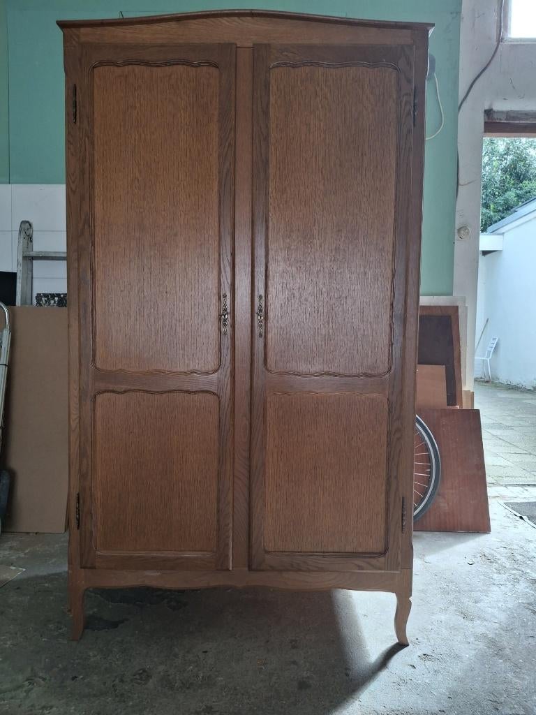 BrocanteQueen ann kledingkast, Huis en Inrichting, Ophalen, Met deur(en), 100 tot 150 cm, Eikenhout